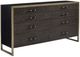 Caracole® Modern Remix Modern Artisan Remix Black Stained Ash/Cerused Oak Double Dresser-0