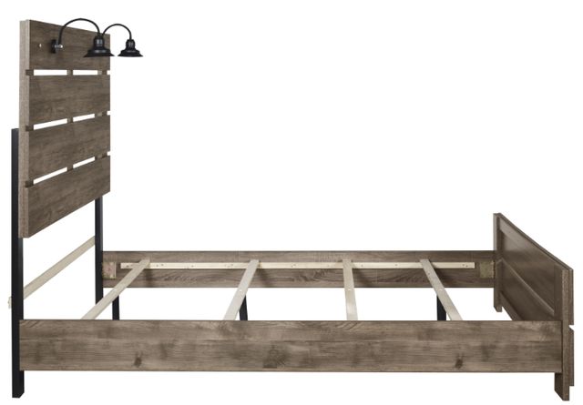 New Classic® Home Furnishings Misty Lodge Greige California King Panel Bed-2