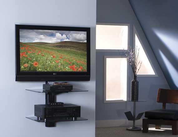 Sanus Foundations Vertical Series Audio Video Wall-Mount Shelf - Thumbnail 3