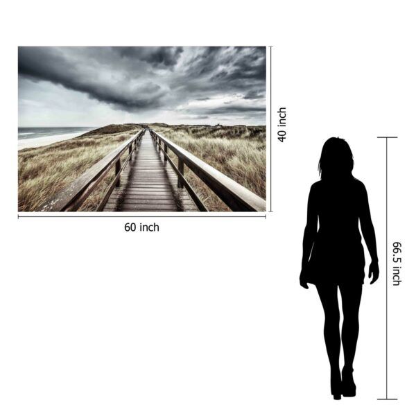 Classy Art Style 44 Floating Tempered Glass with Foil Wall Art-3