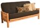 Kodiak Furniture Lodge Linen Charcoal/Natural Full Futon with Mattress-0