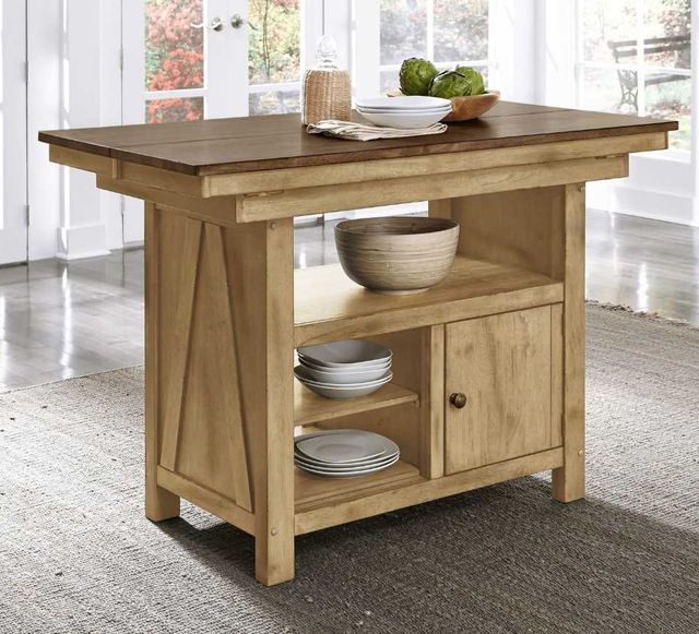 Liberty Furniture Lindsey Farm Brown/Natural Gathering Dining Table-2