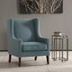 Olliix by Madison Park Blue Barton Wing Chair-4