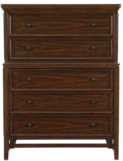 Mazin Furniture Frazier Park Brown Cherry Chest-1