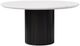 ACME Furniture Jaramillo White Top Round Dining Table with Black Base-0