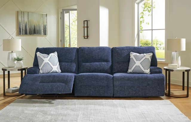 Signature Design by Ashley® Acklen Place 3-Piece Navy Power Reclining Sectional Sofa-2