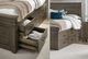 A-America® Glacier Point Graystone Queen Captain Panel Bed-2