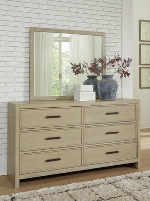 Signature Design by Ashley® Calmoro Gray Dresser and Mirror Set-1