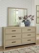 Signature Design by Ashley® Calmoro Gray Dresser and Mirror Set-1