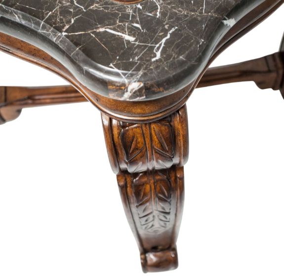 Michael Amini® Tuscano Glass Top End Table with Melange Base-3