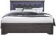 Global Furniture USA Pompei Metallic Gray King Panel Bed with LED-1
