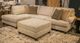 Benchcraft® Steelwater Retreat Latte Oversized Accent Ottoman-1