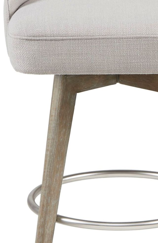 Olliix by Madison Park Grey Pearce Counter Stool with Swivel Seat-3