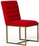VIG Furniture Modrest Barker 2-Piece Brush Gold/Burnt Orange Dining Chair Set-0