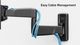 ErgoAV™ Black Full Motion TV Wall Mount-2