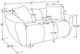 Coaster® Destino Greige Upholstered Splayed Arm Loveseat-3