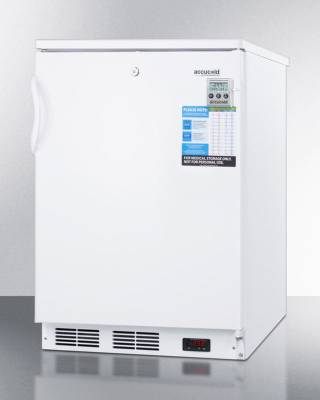 Accucold® 24" 3.5 Cu. Ft. White Built In All-Freezer-1