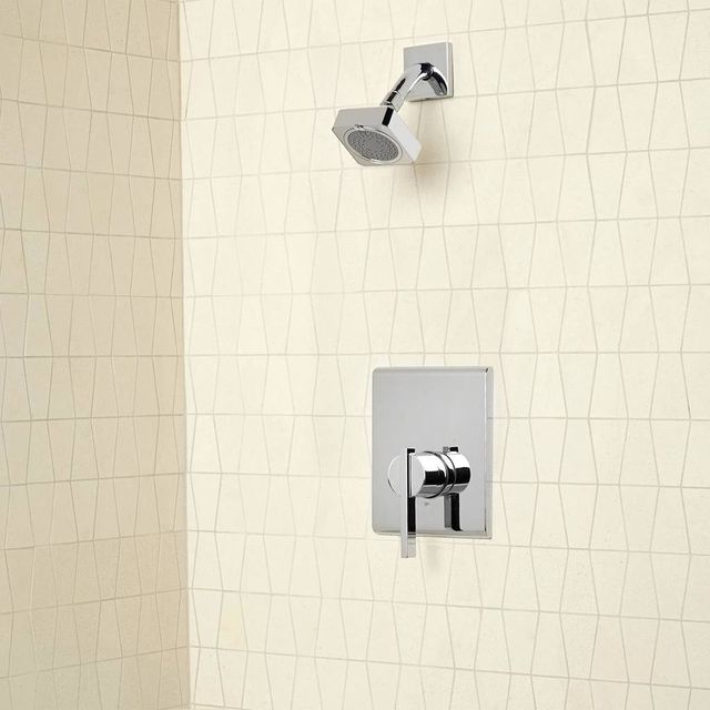American Standard Times Square® Polished Chrome Shower Only Trim Kit with Pressure Balance Cartridge-1