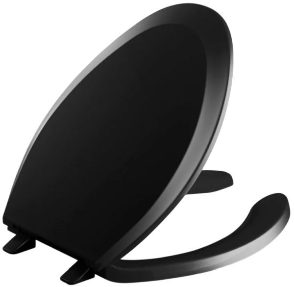 KOHLER® Lustra™ Black Elongated Toilet Seat-0
