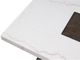 Furniture of America® Grasten White Coffee Table with Dark Walnut Base-3