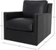 LH Home Seating Chateau Europa Black Swivel Glider Chair-2