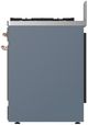 Ilve® Majestic III 30" Blue Gray Pro Style Dual Fuel Natural Gas Range with Triple Glass Door and Copper Trim-3