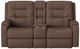 Flexsteel® Customizable Arlo Leather Power Reclining Loveseat with Console and Power Headrests-5