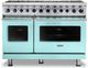 Viking® 7 Series 48" Bywater Blue Pro Style Dual Fuel Liquid Propane Range-0