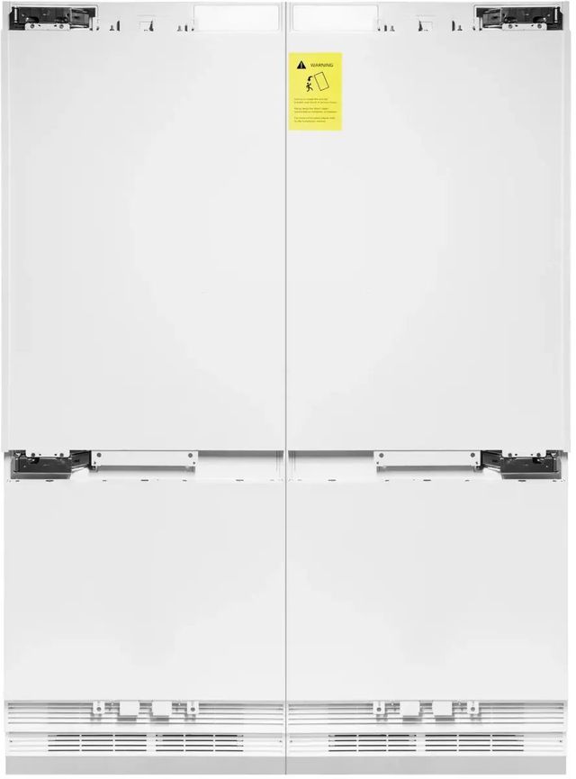 ZLINE Autograph Edition 60" 32.2 Cu. Ft. Panel Ready Built In Counter Depth French Door Refrigerator with Champagne Bronze Accents-1