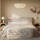 TOV Furniture Isla Cream Jacquard Pattern Queen Upholstered Panel Bed-1