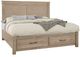 Artisan & Post by Vaughan-Bassett Cool Rustic Clear Maple King Storage Panel Mansion Bed-0