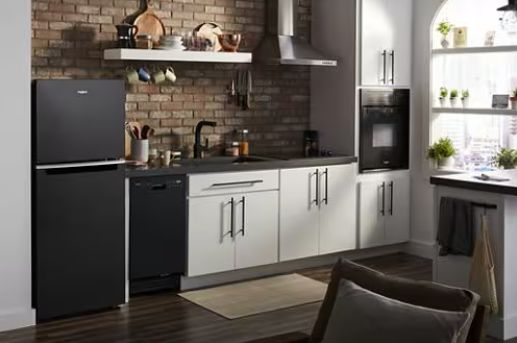 Whirlpool® 11.6 Cu. Ft. Black Counter Depth Top Freezer Refrigerator-3