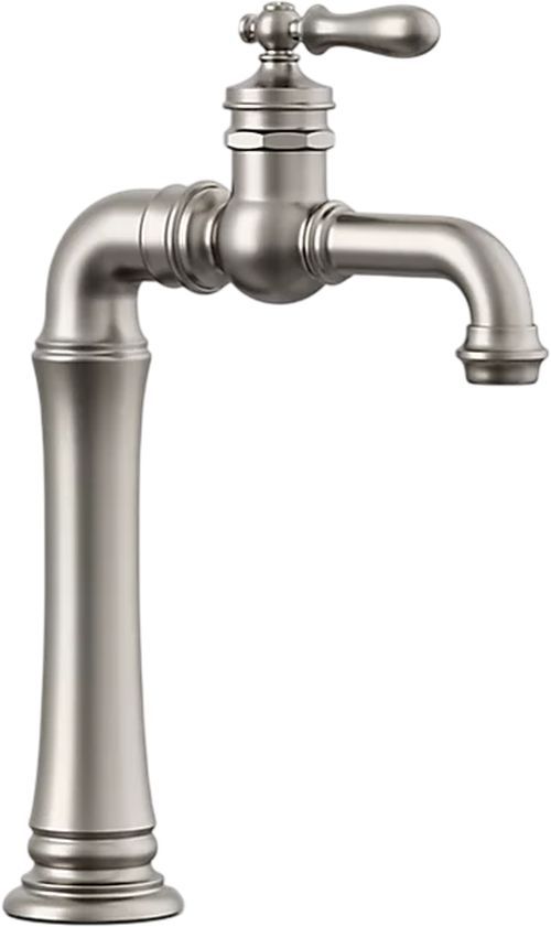 KOHLER® Artifacts® Gentleman's® Vibrant Stainless Single-Handle Bar Sink Faucet-0