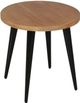 Jofran Inc. Prelude Suede Round End Table with Black Base-4