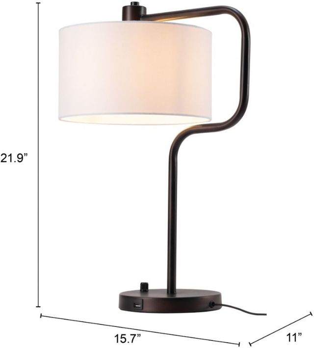 Zuo® Modern Middlemist Bronze Table Lamp-4