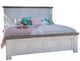 International Furniture Direct Luna 4-Piece Brown/White Two Tone Queen Bedroom Set-1