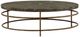 Dovetail Furniture Marston Green Marble Top with Antique Brass Base-0