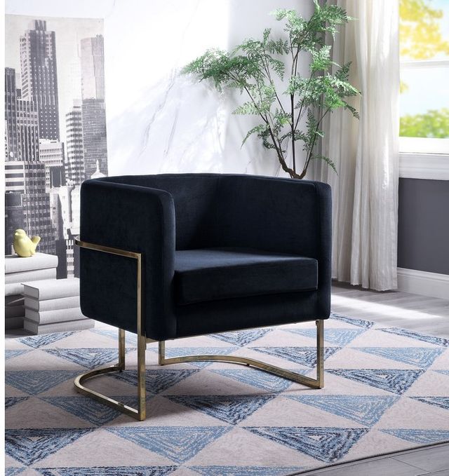 Mazin Furniture Betto Black Accent Chair-3