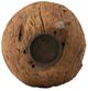 A & B Home Brown Antique Pully Wheel Pillar Candle Holder-3