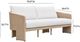 TOV Furniture Alexa Cream/Natural Linen/Rattan Outdoor Sofa-2