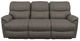 La-Z-Boy® Trouper Gray Leather Manual Reclining Sofa-1