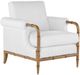Currey & Company Merle Weathered Walnut/White Chair-0