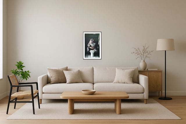 Classy Living Refreshing Quirky Alpaca II Wall Art-1