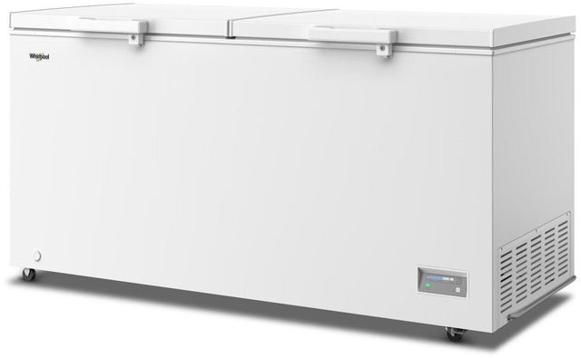 Whirlpool® 66" 19 Cu. Ft. White Chest Freezer with 4 Storage Baskets-3