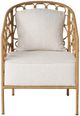 Universal Explore Home™ Oasis Coastal Living Home Natural/Nomad Snow Pebble Accent Chair-1