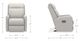 La-Z-Boy® Finley Pewter Leather Power Rocking Recliner with Headrest-5