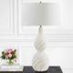 Uttermost® Twisted Swirl Chalk White Table Lamp-1