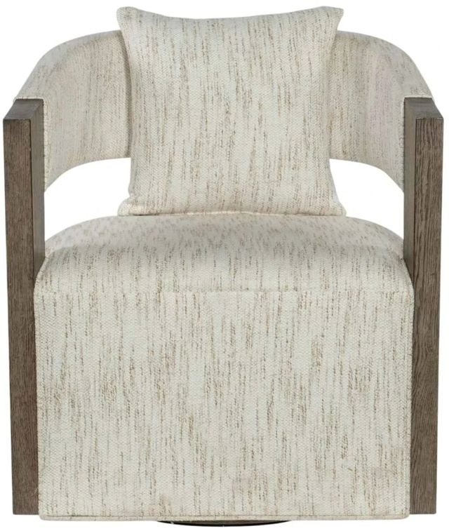 Hooker® Furniture CC Calloway Peak Daphne Parchment-Mink Swivel Chair-1