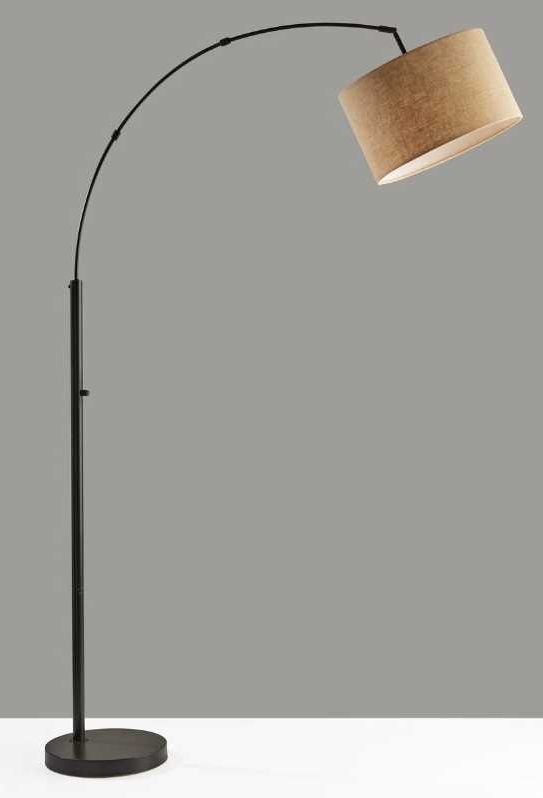 Adesso® Preston Dark Bronze Arc Floor Lamp-2