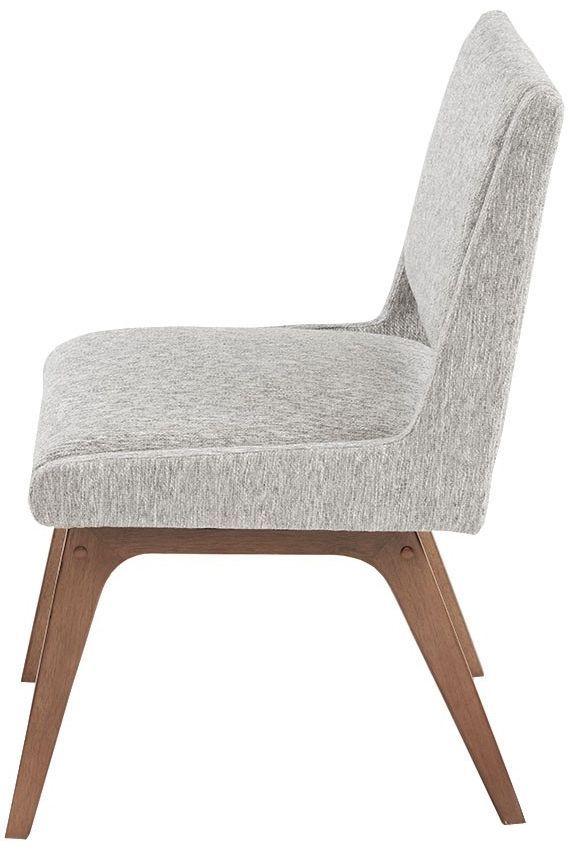 Olliix by INK+IVY Light Grey Set of 2 Boomerang Dining Chairs-2